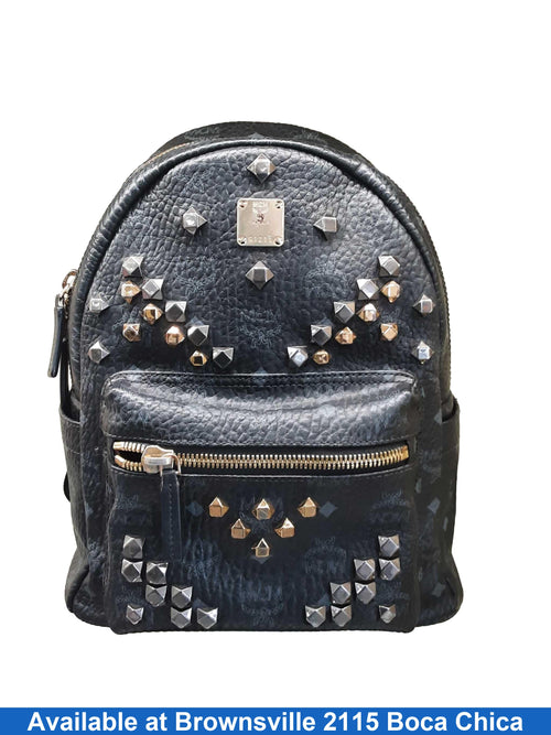 Mcm Visetos Coated Canvas Black Backpack / Briefcase / Bag