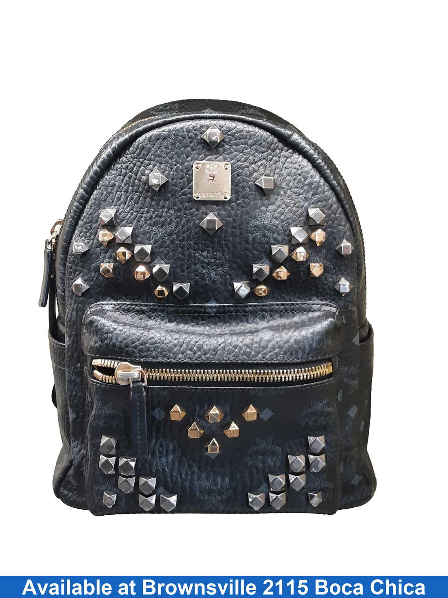 Mcm Visetos Coated Canvas Black Backpack / Briefcase / Bag