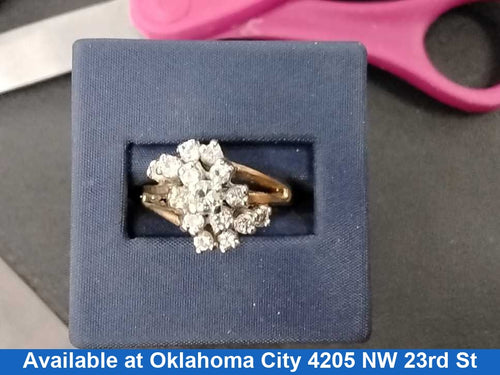 Women's Ring - Yellow Gold 14k (.585) 6.4 grams Size 10