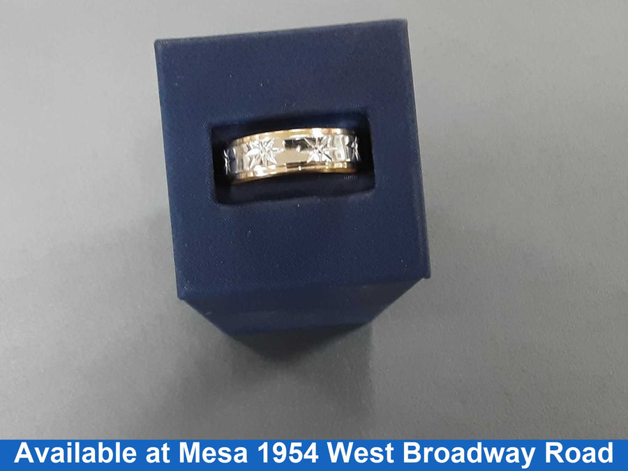 Ring - Wedding Band - White Gold 14k (.585) 5.1 grams Size 8