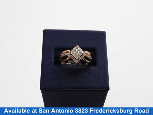 Women's Diamond Ring Yellow Gold 14k Size 7