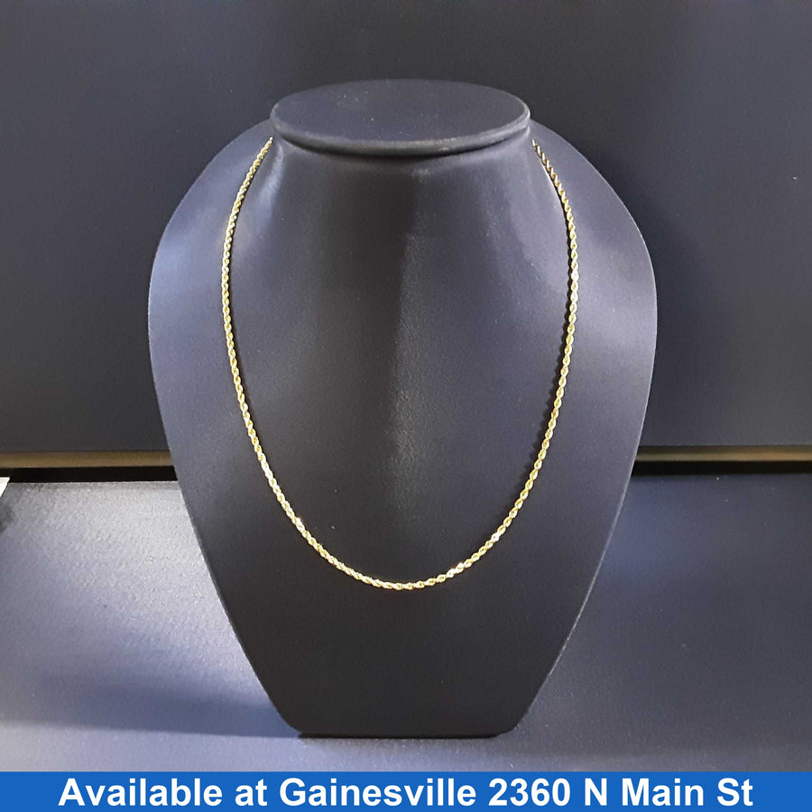 Rope Chain - Yellow Gold 10k (.417) 3.5 grams 18 inch