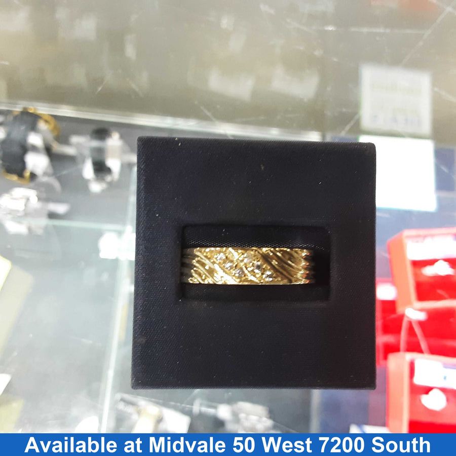 Ring - Wedding Band - Yellow Gold 14k (.585) 5 grams Size 20