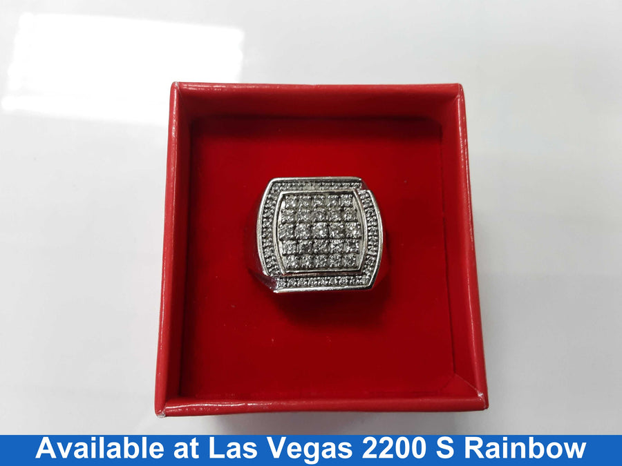 Men's Ring - White Gold 10k (.417) 7.5 grams Size 20