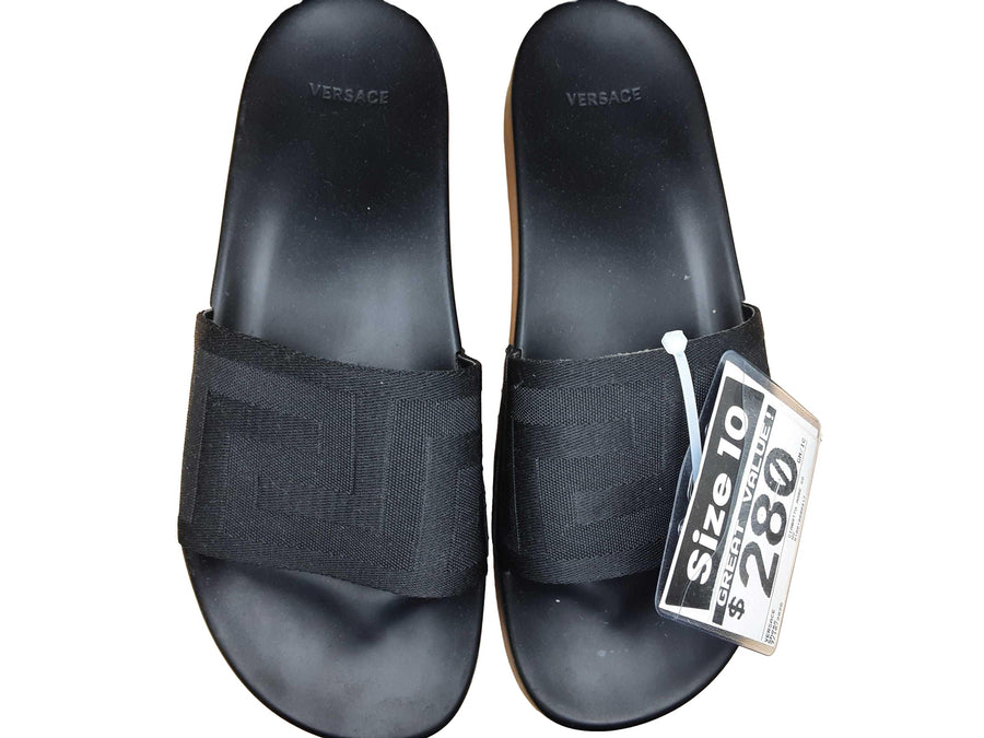 Versace Ciabatta Mare Gomma Black
