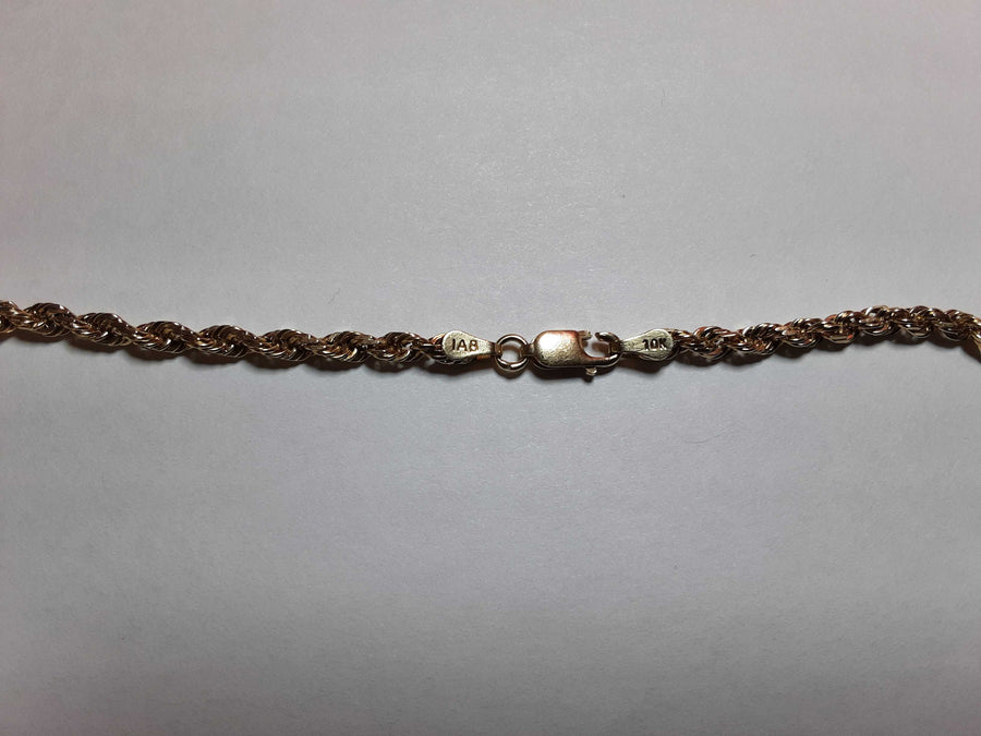 Rope Chain - Yellow Gold 10k (.417) 13.1 grams 18 inch
