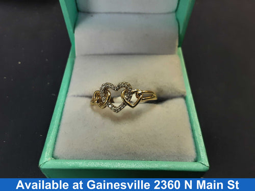 Women's Ring - Yellow Gold 10k (.417) 2 grams Size 7.5