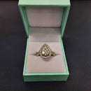 Ring - Engagement Set - White Gold 14k (.585) 5.1 grams Size 7.5