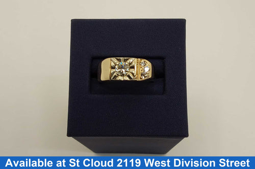 Men's Ring - Yellow Gold 10k (.417) 4.6 grams Size 20