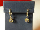 Gold Ball Earrings - Yellow Gold 14k (.585) 1.8 grams