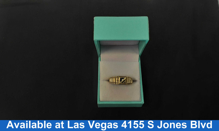 Men's Ring - Yellow Gold 10k (.417) 3.4 grams Size 12