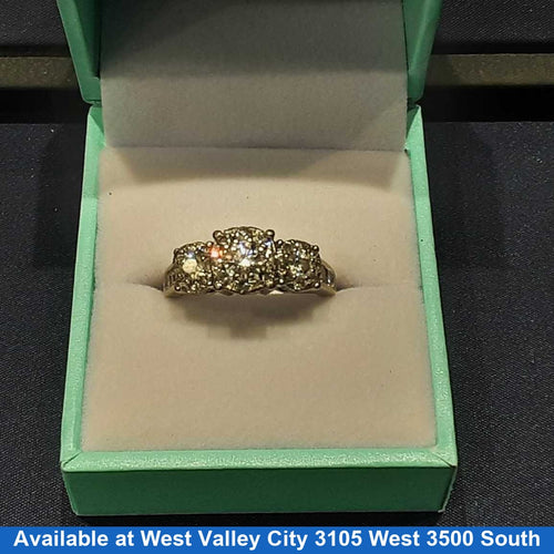 Ring - Engagement Set - White Gold 14k (.585) 5.7 grams Size 7