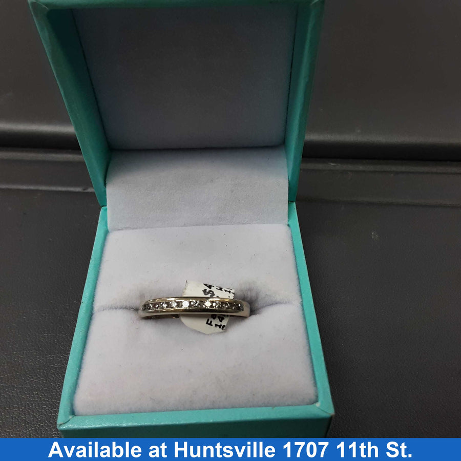 Ring - Wedding Band - White Gold 14k (.585) 3.1 grams Size 20