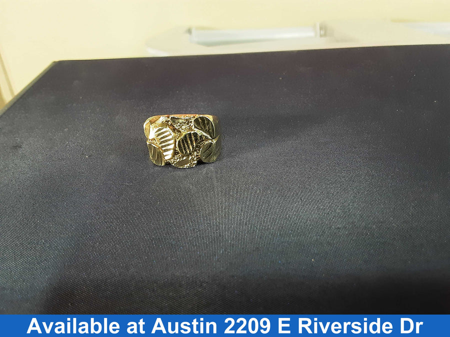 Men's Ring - Yellow Gold 10k (.417) 4.8 grams Size 9