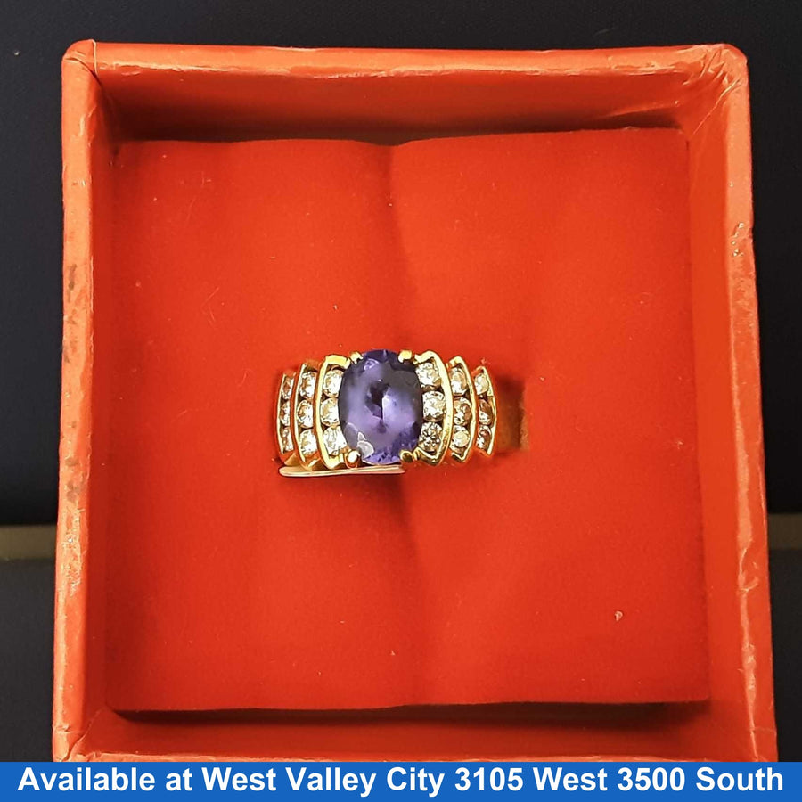 Women's Ring - Yellow Gold 14k (.585) 4.3 grams Size 6.5