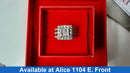 Ring - Wedding Set - White Gold 14k (.585) 10.7 grams Size 9.5