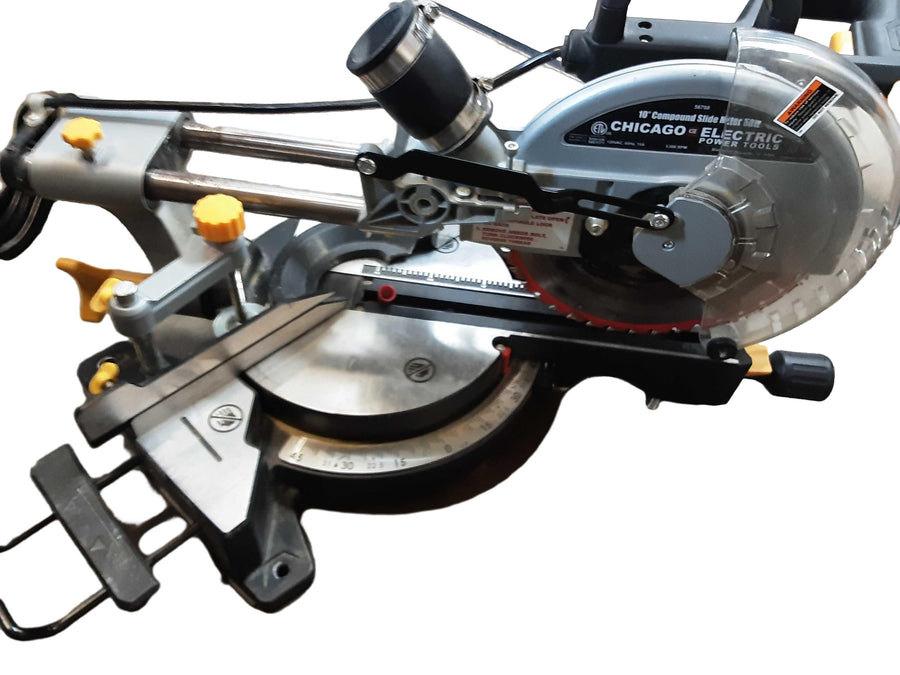 Chicago Electric 56708 Red Corded Slide Saw