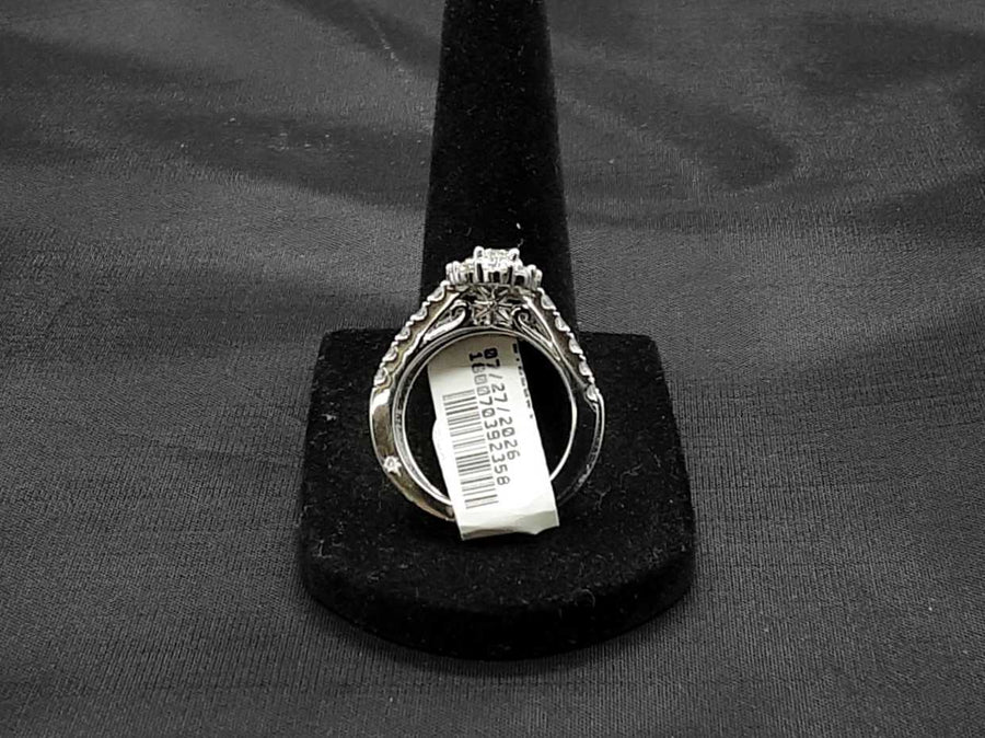 Ring - Engagement Set - White Gold 18k (.750) 10 grams Size 7