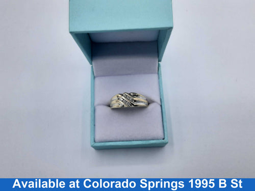 Ring - Wedding Band - Tricolor Gold 10k (.417) 3.7 grams Size 10.5