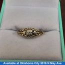 Women's Ring - Solitaire - Yellow Gold 14k (.585) 1.3 grams Size 9.5
