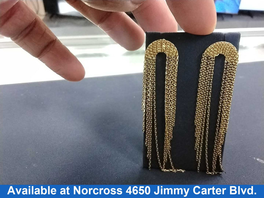 Jacket Earrings - Yellow Gold 14k (.585) 4.6 grams