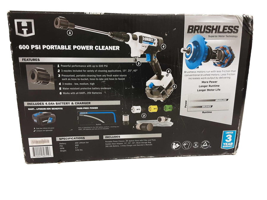 Hart Hgpc60vnm White Corded Pressure Washer