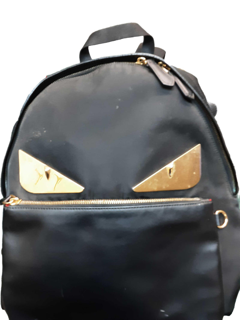 Fendi Liberty Vitello Black Backpack / Briefcase / Bag