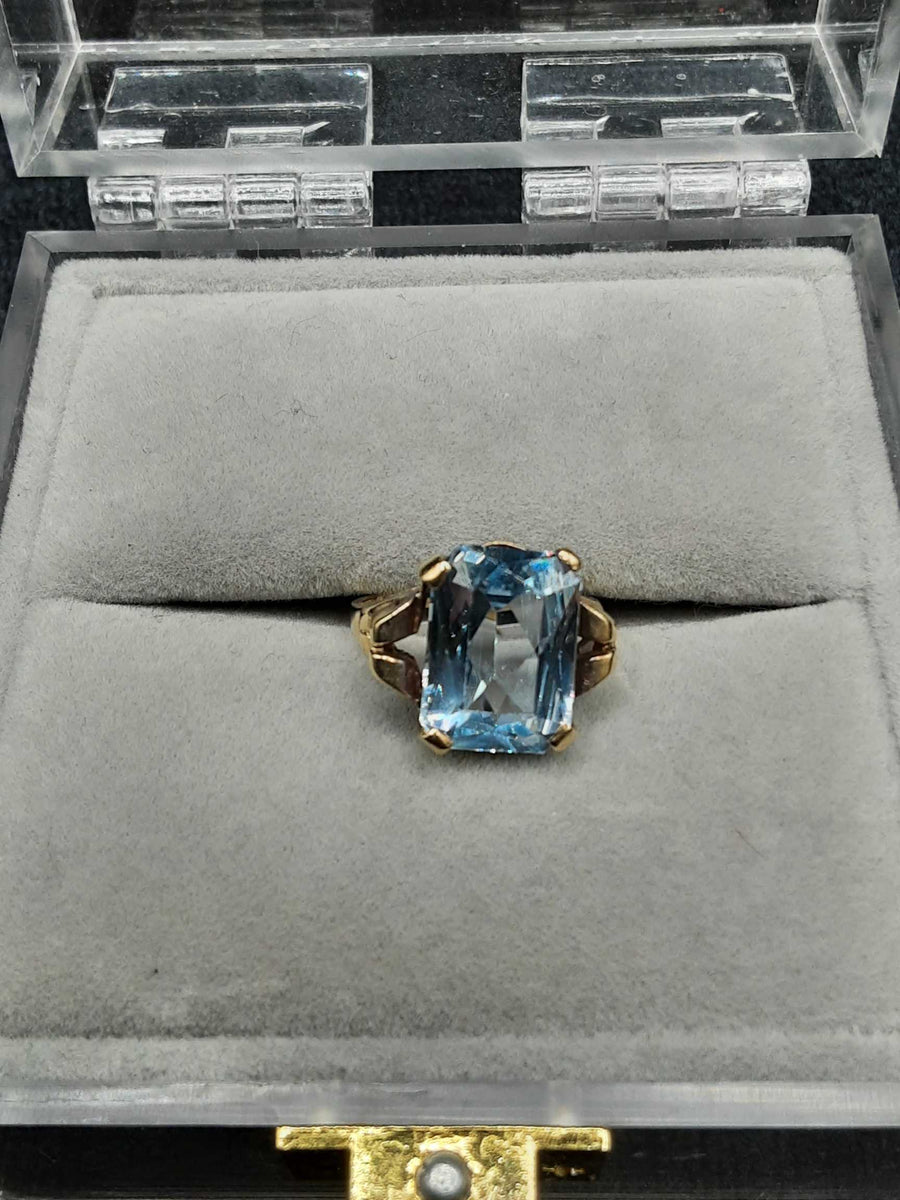 Blue Gem Stone Ring