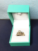 Ring - Engagement Set - Yellow Gold 10k (.417) 3.5 grams Size 5.5