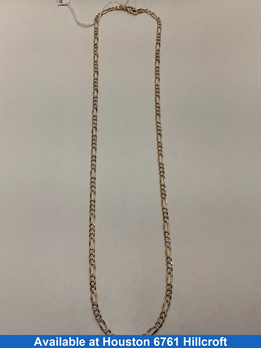 Figaro Chain - Yellow Gold 14k (.585) 7.5 grams 20 inch