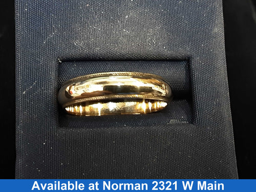 Ring - Wedding Band - Yellow Gold 14k (.585) 4.1 grams Size 9.5