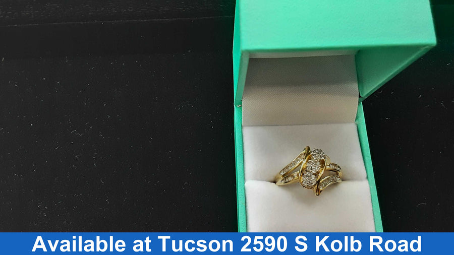 Women's Ring - Yellow Gold 10k (.417) 4 grams Size 8