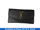Yves Saint Laurent Uptown Pouch In Grain Black Purse / Handbag