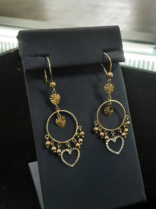 Hoop Earrings - Yellow Gold 10k (.417) 2.7 grams