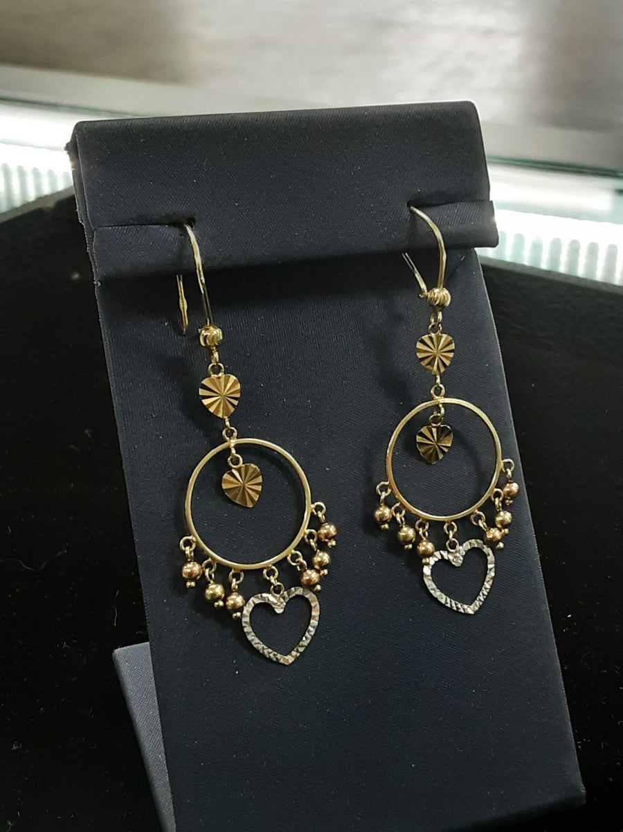 Hoop Earrings - Yellow Gold 10k (.417) 2.7 grams