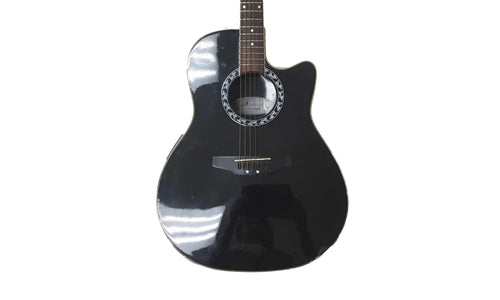 Ovation Ae28 Black Acoustic / Electric Classic Guitar
