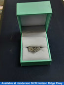 Ring - Wedding Set - White Gold 14k (.585) 4.6 grams Size 20