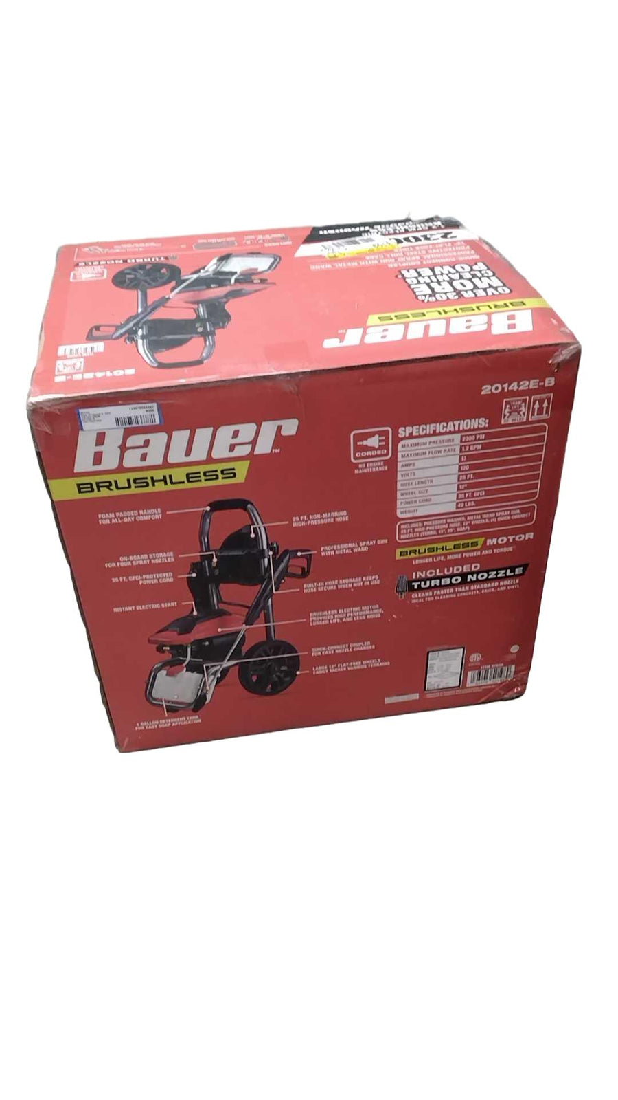 Bauer 20142e-b Red Gas Pressure Washer