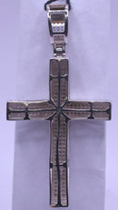 Cross Pendant - White Gold 10k (.417) 6.9 Grams