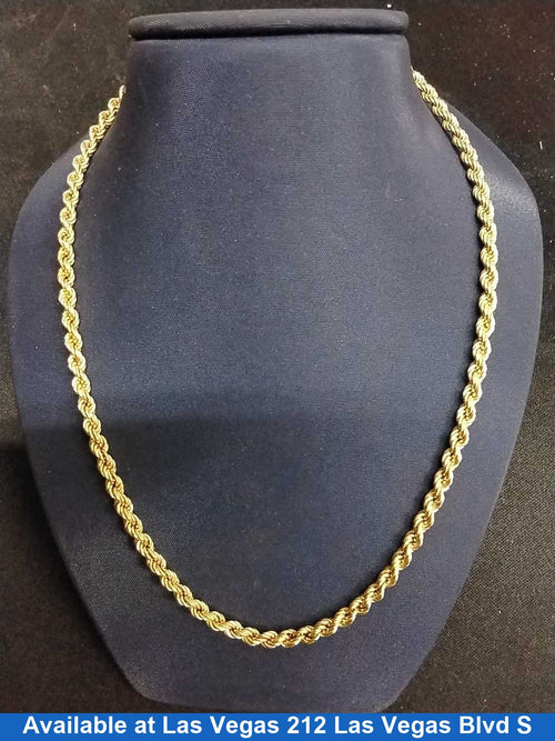 Rope Chain - Yellow Gold 14k (.585) 5.8 grams 15 inch