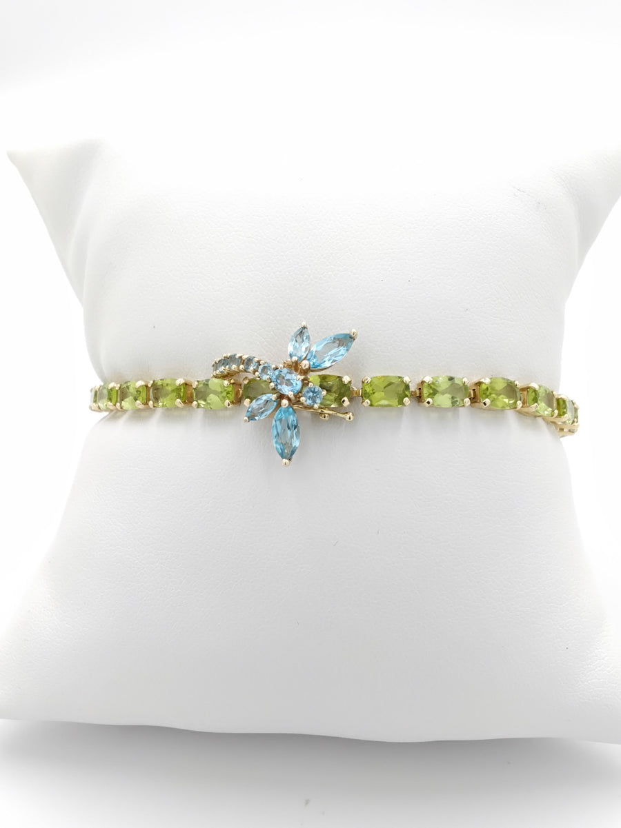 Tennis Bracelet - Yellow Gold 14k (.585) 10.6 grams 7 inch