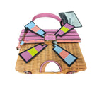 Kate Spade Tee Time Wicke Windmill Multi-color Purse / Handbag