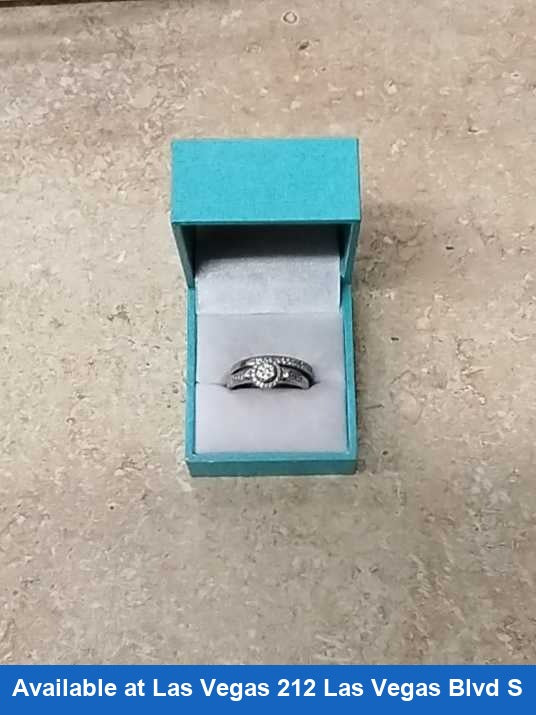 Ring - Engagement Set - White Gold 10k (.417) 5.2 grams Size 9