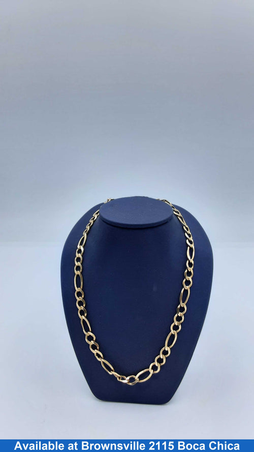 Figaro Chain - Yellow Gold 10k (.417) 28.6 grams 24 inch