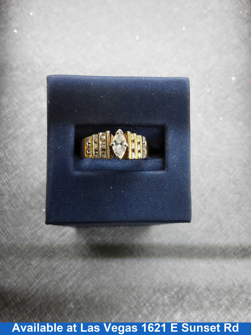 Women's Ring - Yellow Gold 14k (.585) 6.4 grams Size 8.5