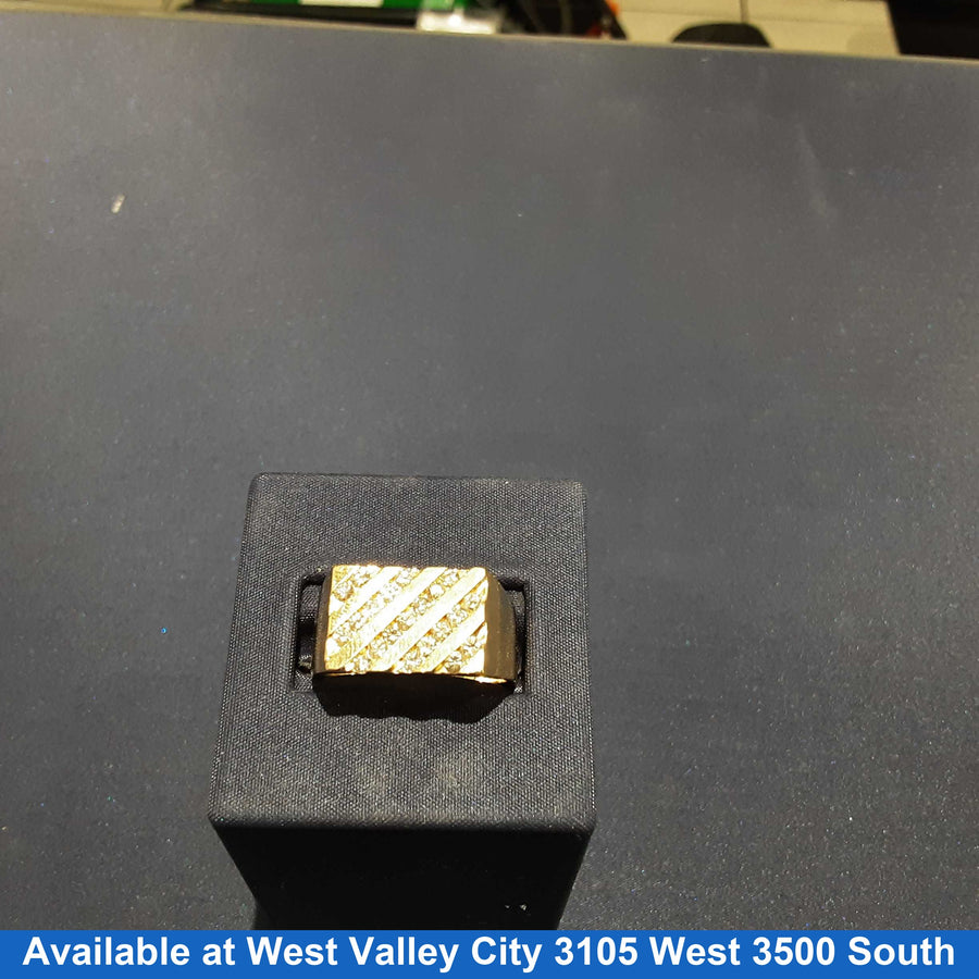Men's Ring - Yellow Gold 14k (.585) 8.9 grams Size 20