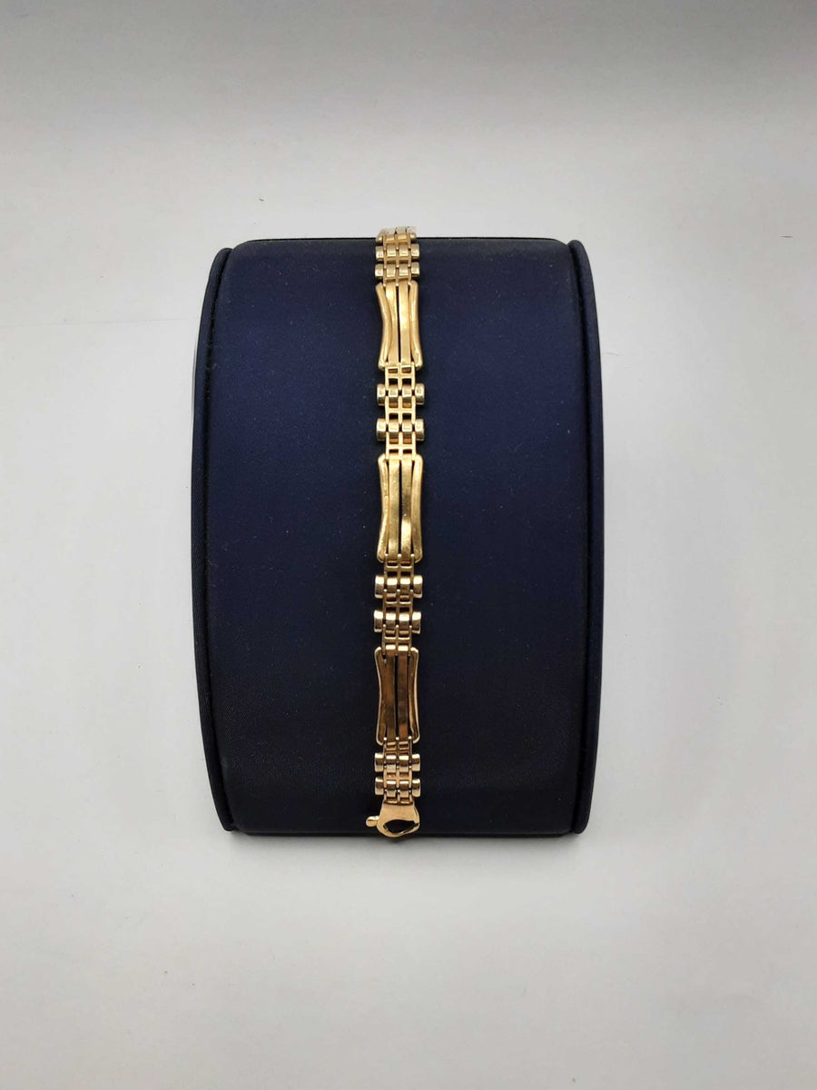 Box Bracelet - Yellow Gold 14k (.585) 18.1 grams 9 inch