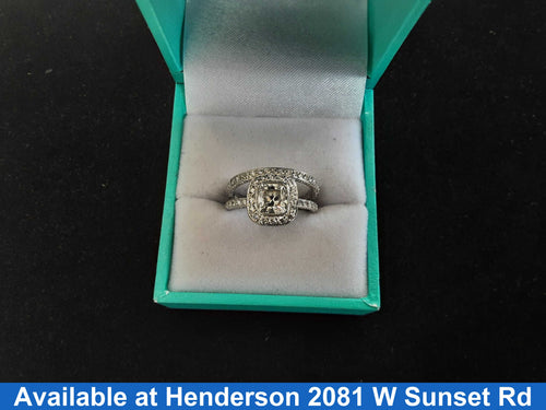 Ring - Engagement Set - White Gold 14k (.585) 5.1 grams Size 20