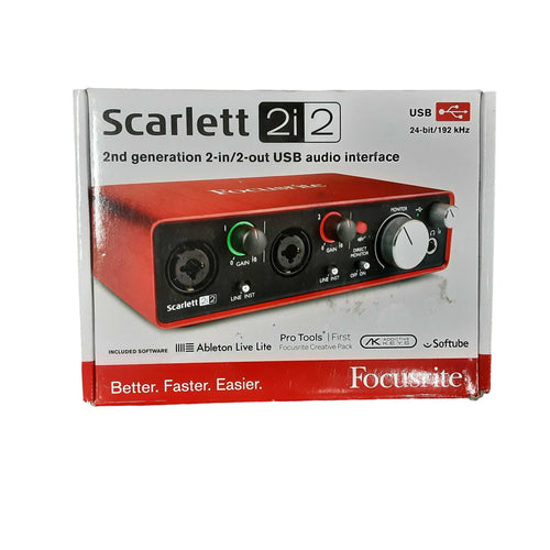 Focus Scarlett 2i2 Red Classic Audio Interface