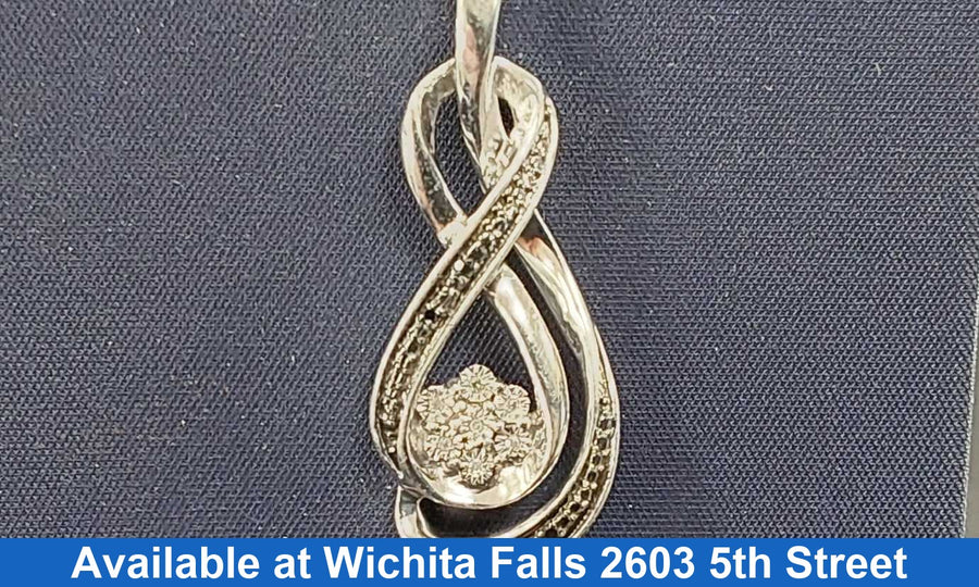 Diamond Pendant - Silver 3.4 grams